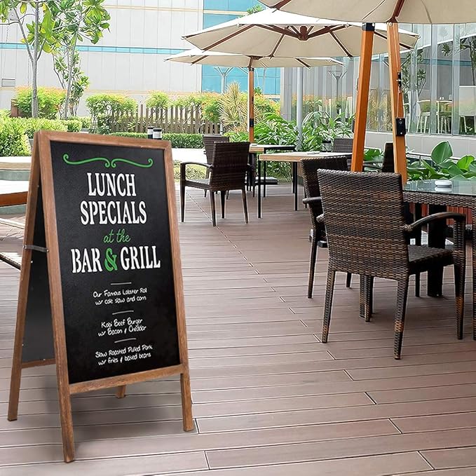 Unho Große Steh-Tafelstaffelei für Bars: 100 x 50 cm