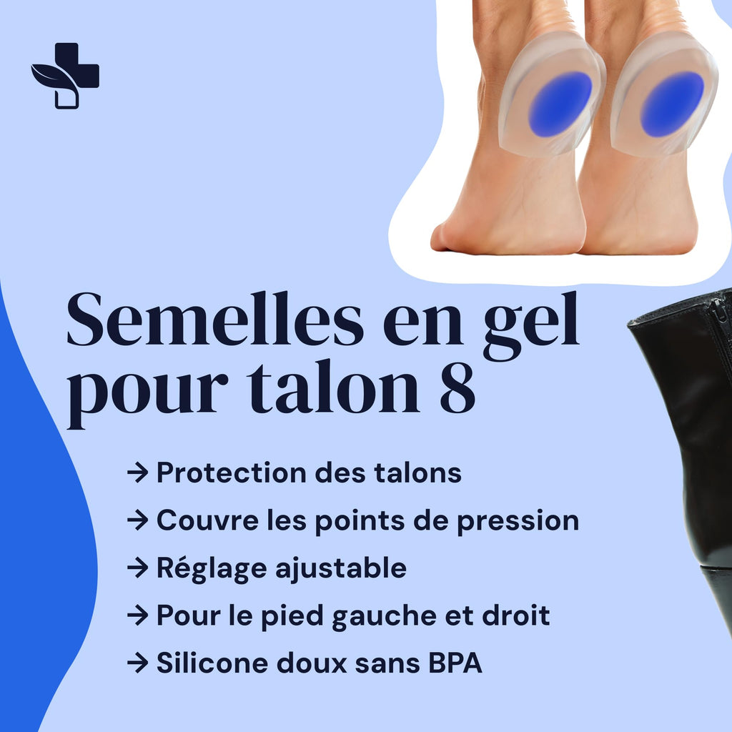 Комплект от 2 стелки за пети, 4 броя