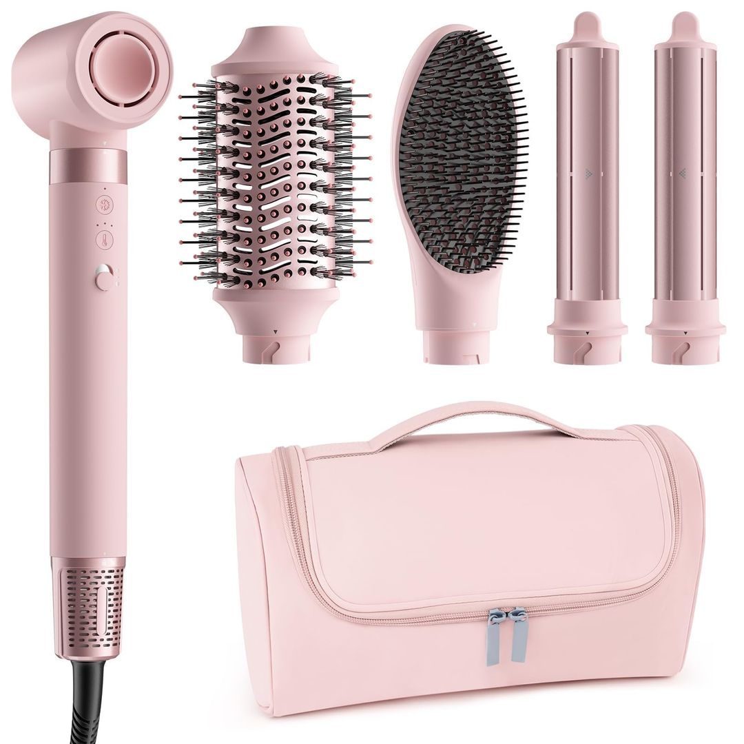 5-in-1 Airstyler-Set mit Ionenfunktion, Auto-Wrap und Volumenbürste