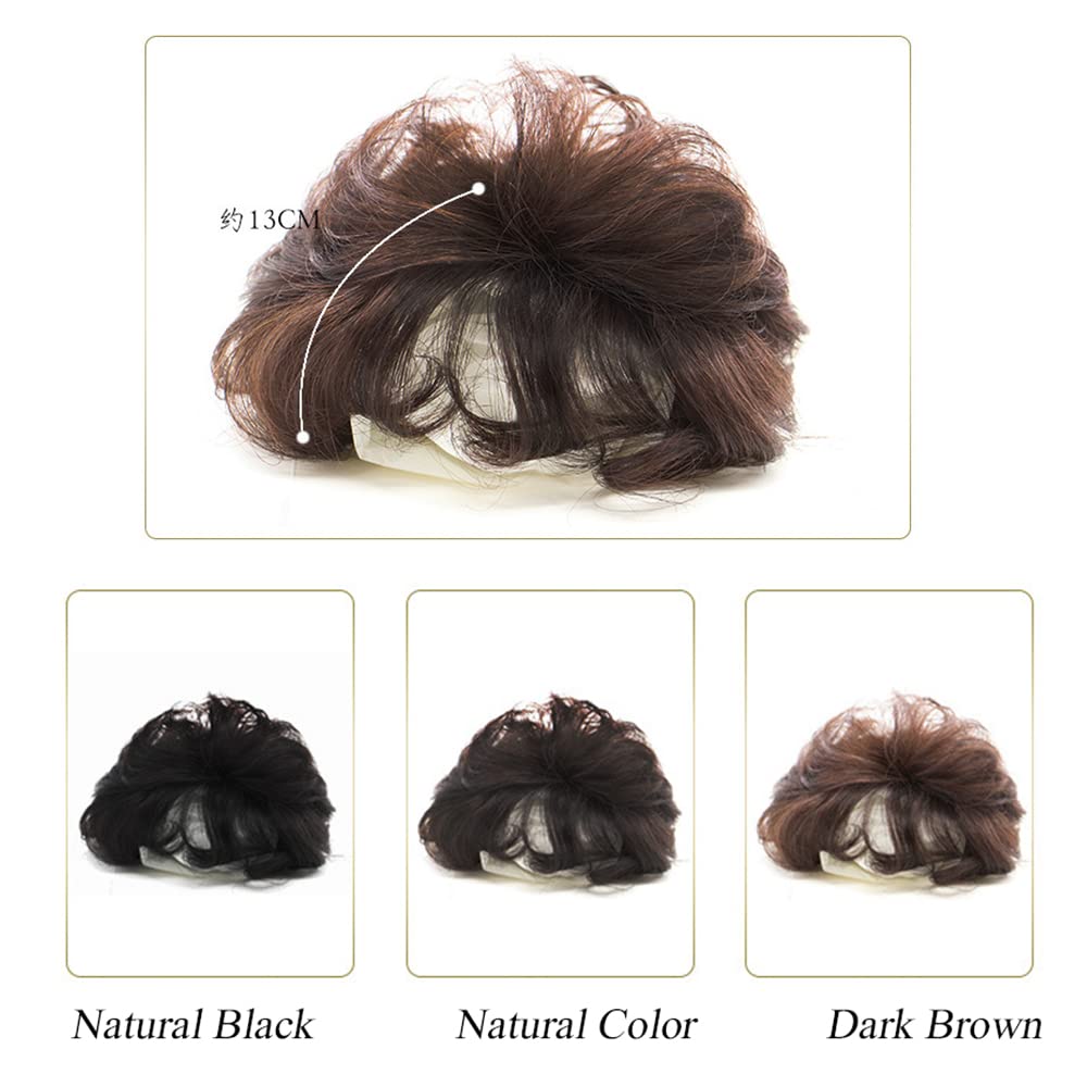 Echthaar Lockige Wellen Toupee