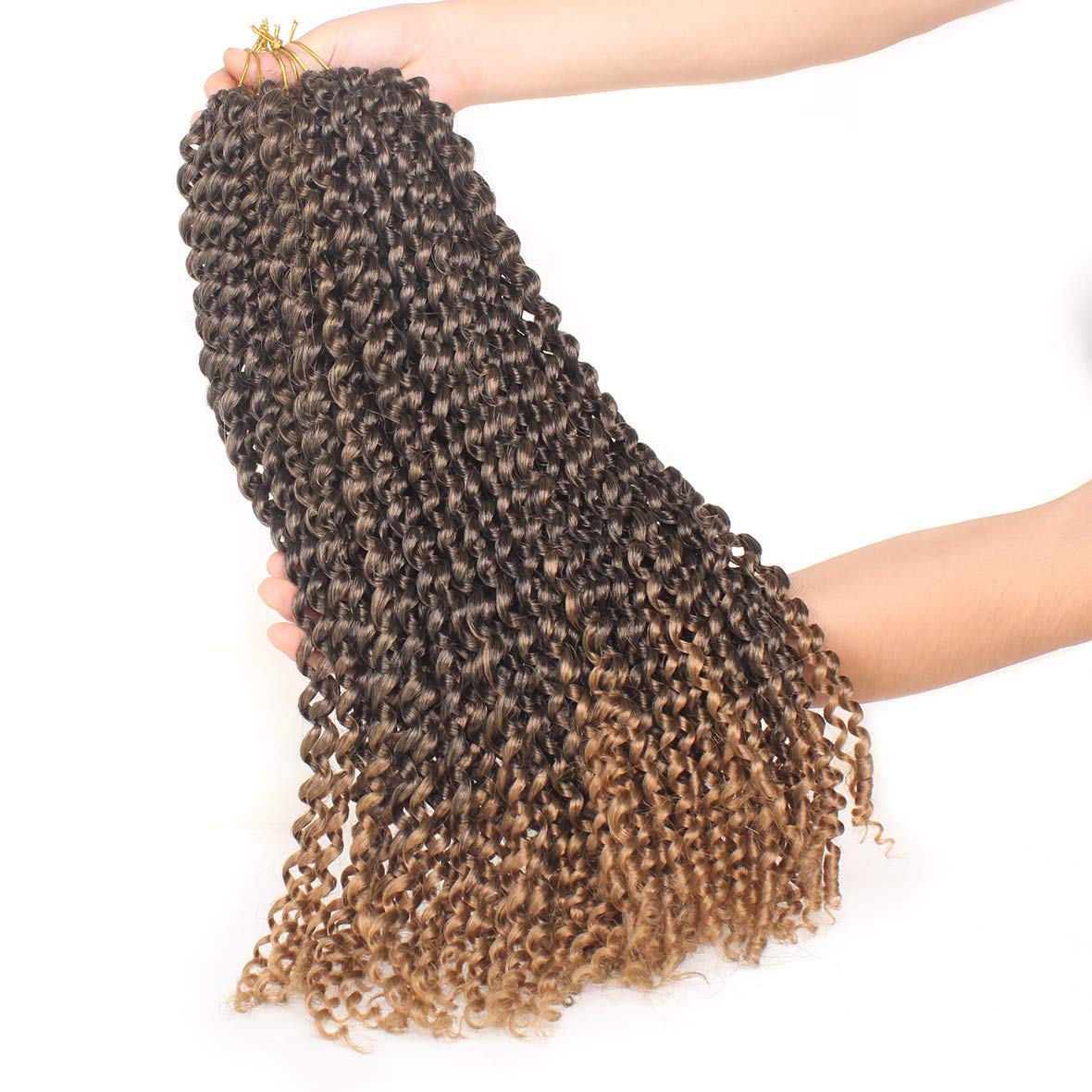 Leeven Kurze Crochet Braids – Faux Locs, Used-Look, Naturschwarz, Haarverlängerungen
