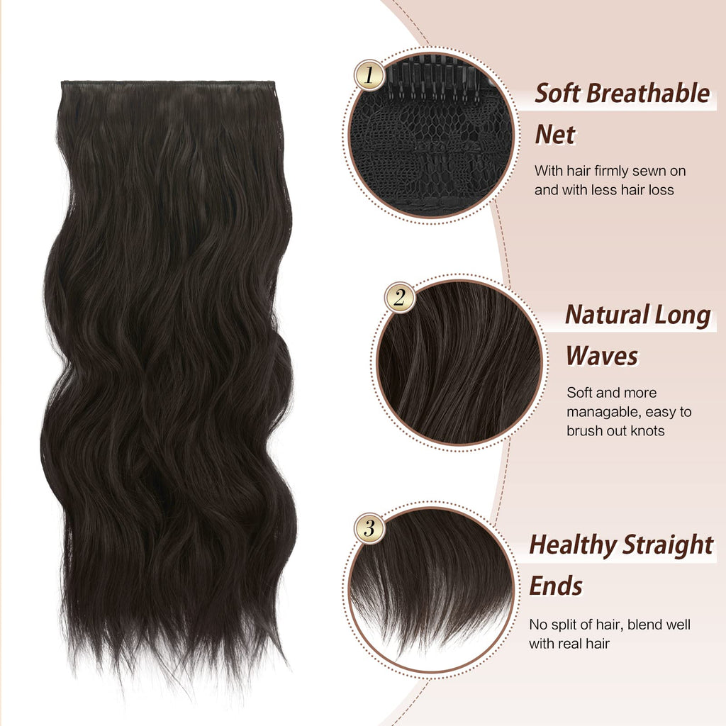 Clip-in Haarverlängerungen 4Stk 50cm
