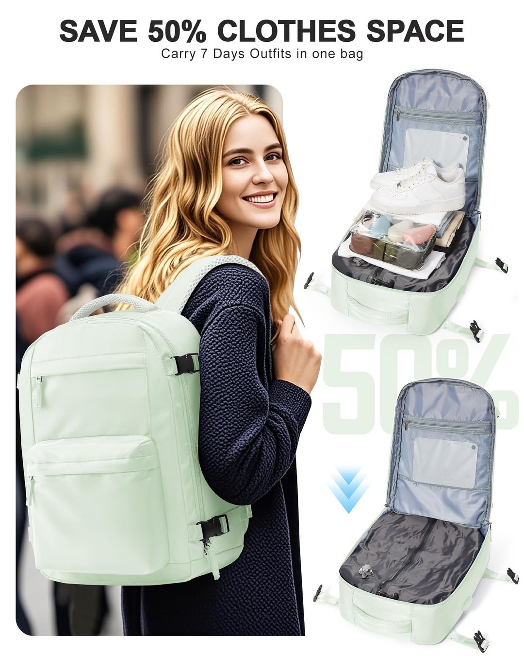 Vakuum Rucksack mit Pumpe