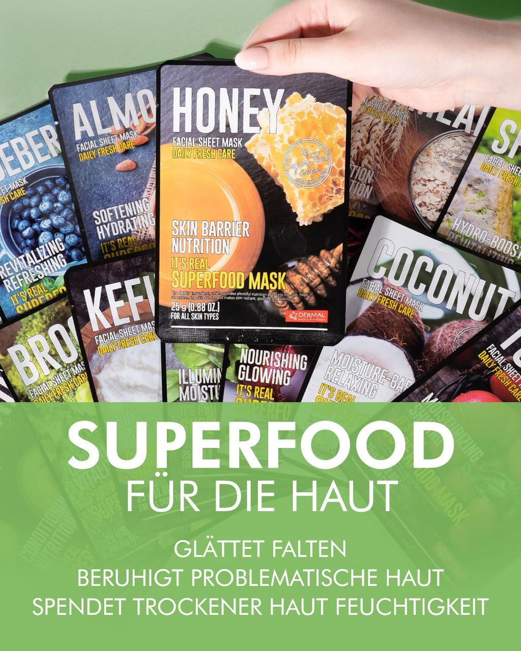 Gesichtsmasken Hautpflege – 12er-Pack