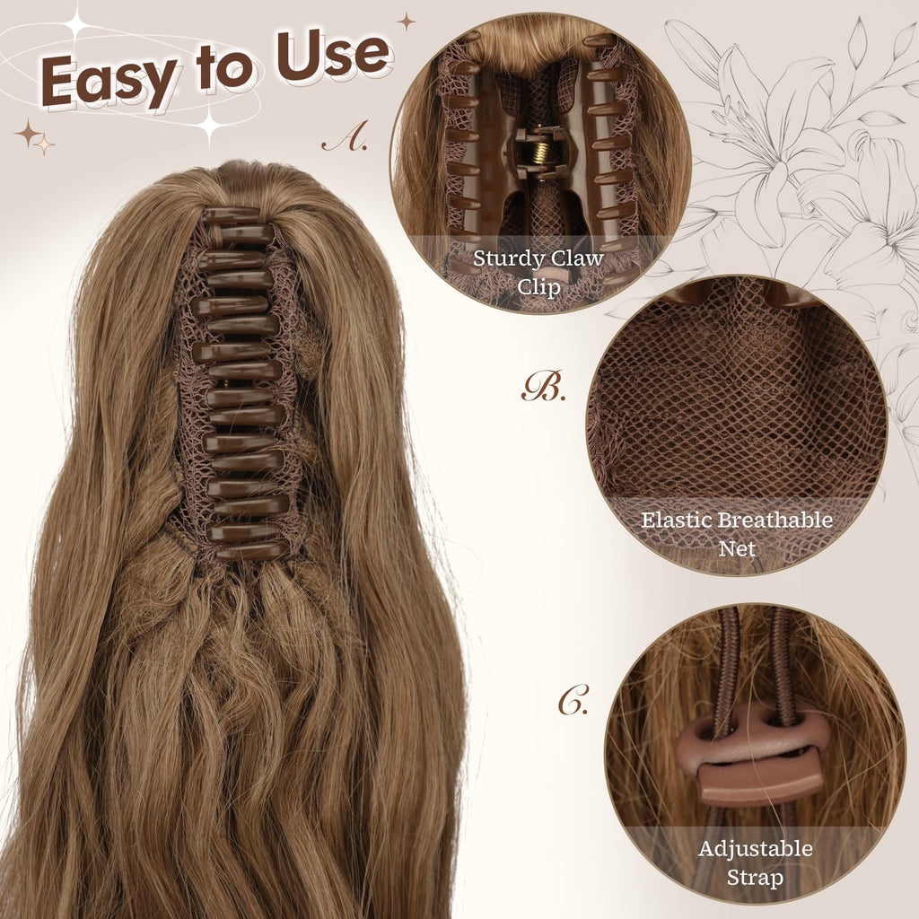 Pferdeschwanz mit Clip 50 cm