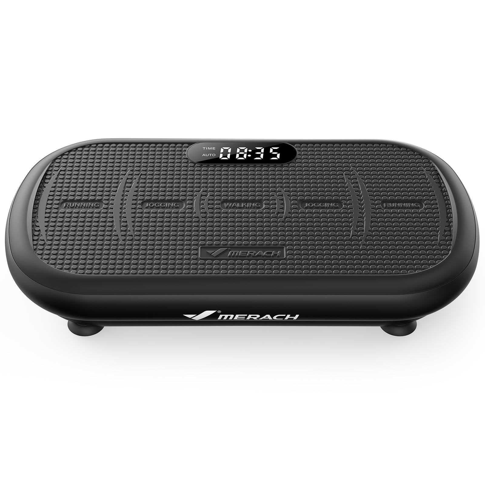 Vibrationsplatte 13mm Amplitude – 200kg Tragkraft, Bluetooth-Lautsprecher, Schwarz