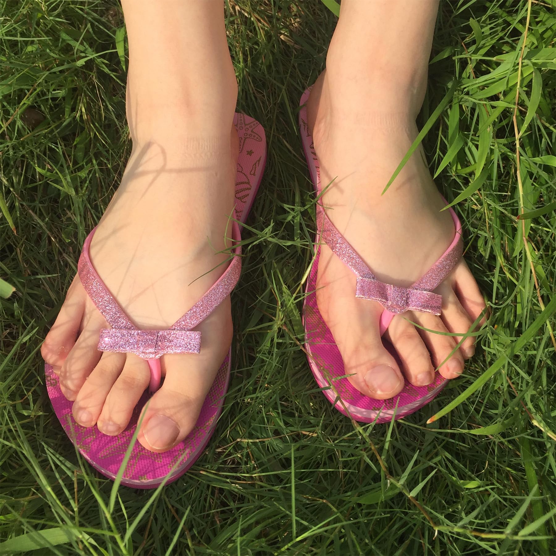 Mädchen Flip-Flops GD Bunt Bedruckt – Strand-Sandalen für Kinder