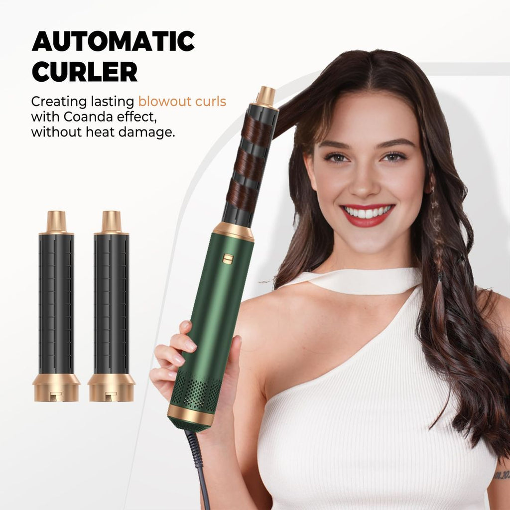 5-in-1 Haarstyler Luftbürste – Föhn, Locken, Glätten & Thermobürste