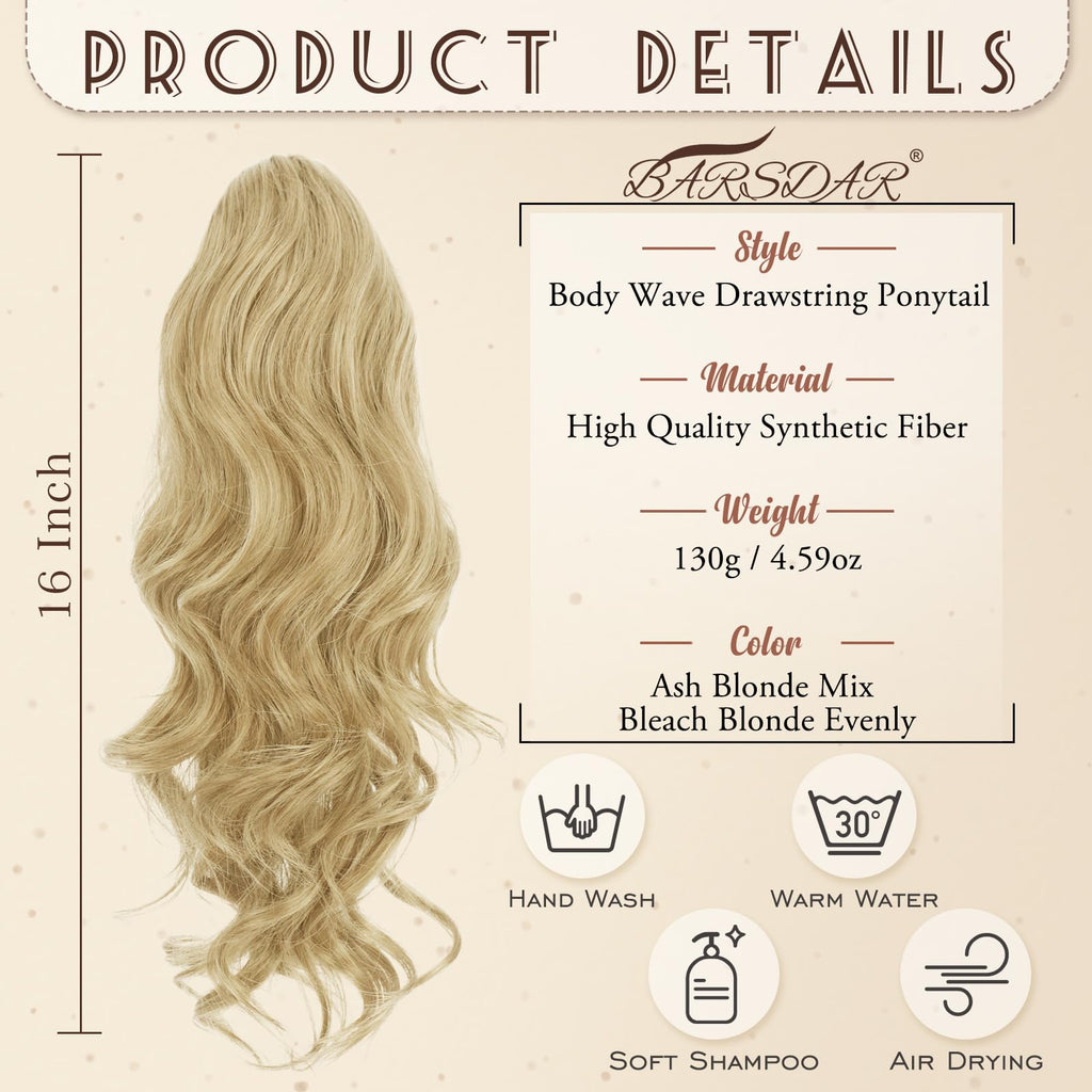 Lockige Zopf-Haarverlängerung– 40 cm