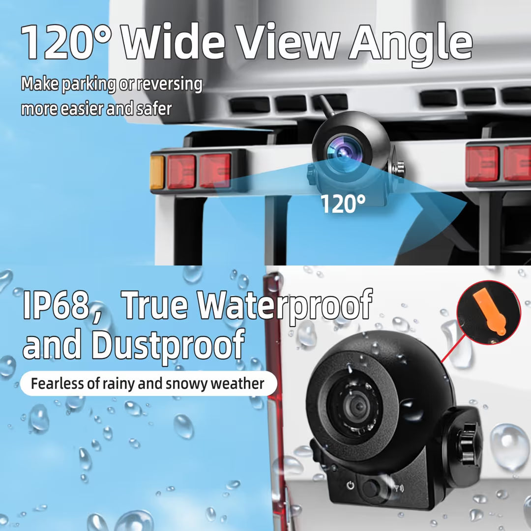 Kabellose Rückfahrkamera, Nachtsicht, IP68