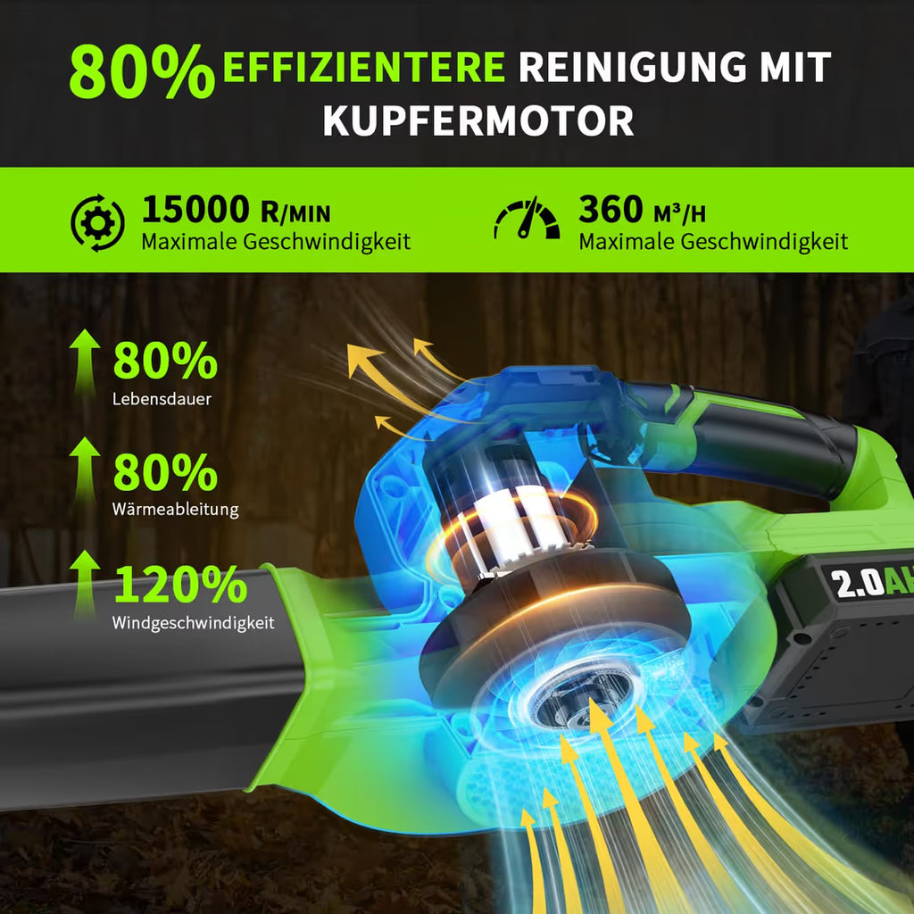 Kabelloser Laubbläser