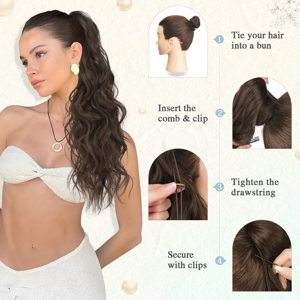 Pferdeschwanz Haarstück 60cm