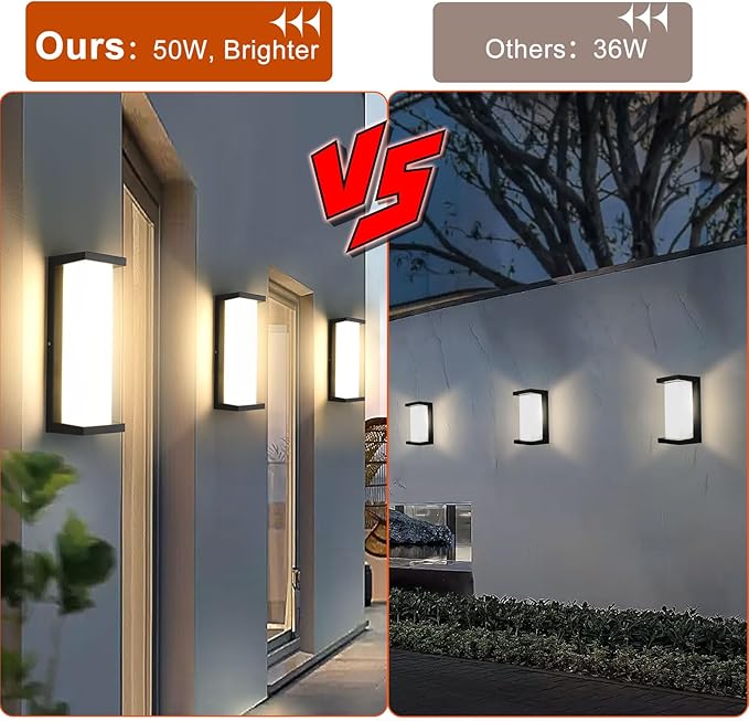 Lightsjoy 50W LED-Wandleuchte für den Außenbereich, IP65