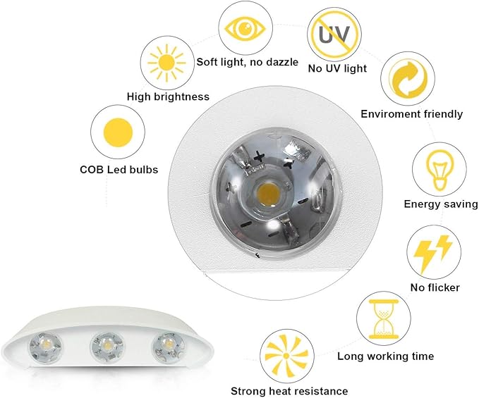 LED стенна лампа Lightsjoy за вътрешна и външна употреба