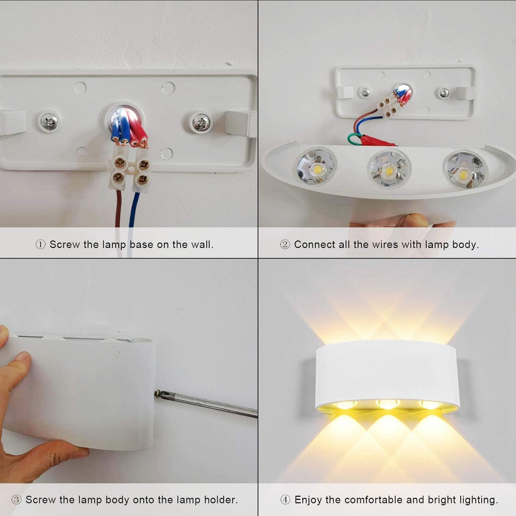 LED стенна лампа Lightsjoy за вътрешна и външна употреба