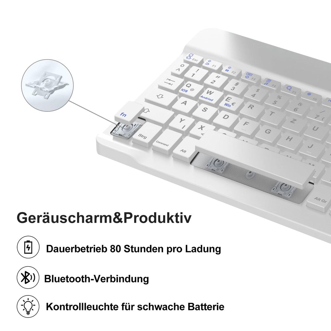 IVEOPPE Hülle mit Tastatur für iPad Pro 11" 2024 (M4)