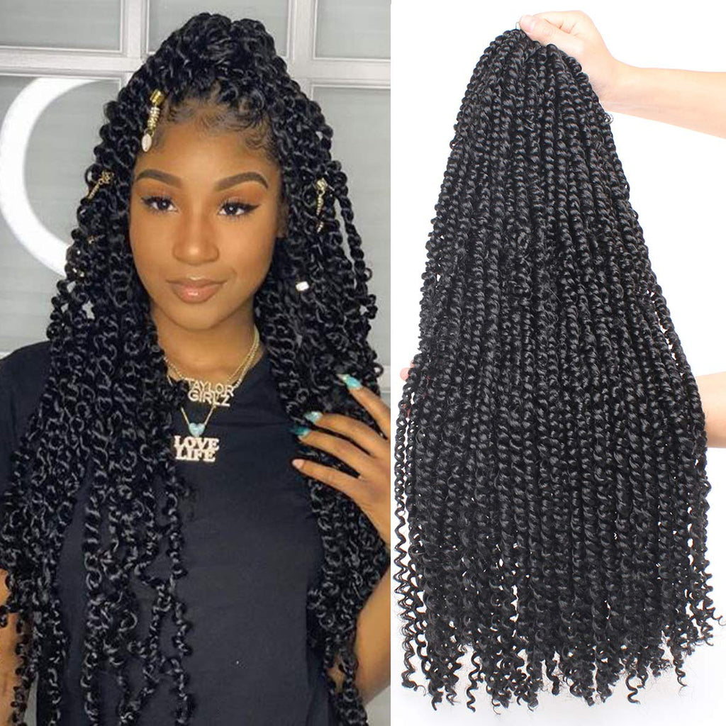 Passion Twists Crochet – 22 Zoll, Vorgezwirbelt, Ombre Water Wave, T30#, Haarverlängerungen