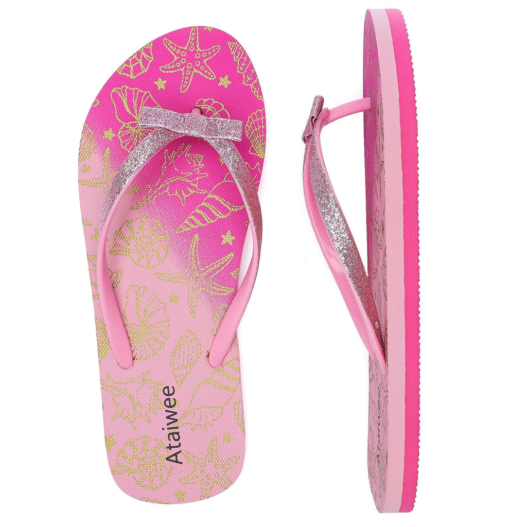 Mädchen Flip-Flops GD Bunt Bedruckt – Strand-Sandalen für Kinder