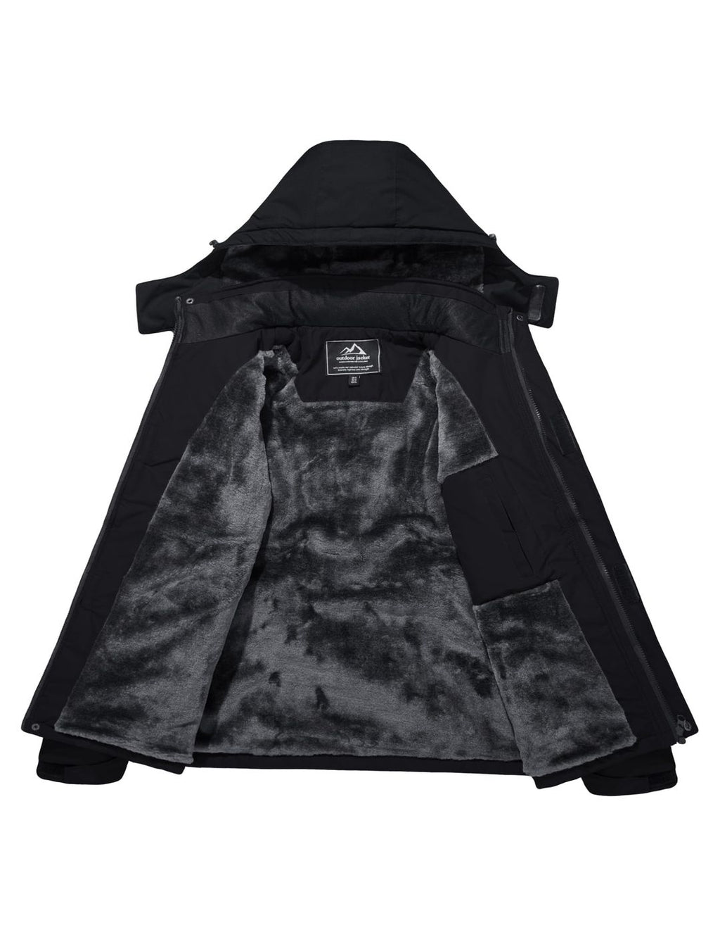 MAGCOMSEN Herren Warme Jacke – Schwarz, 2XL