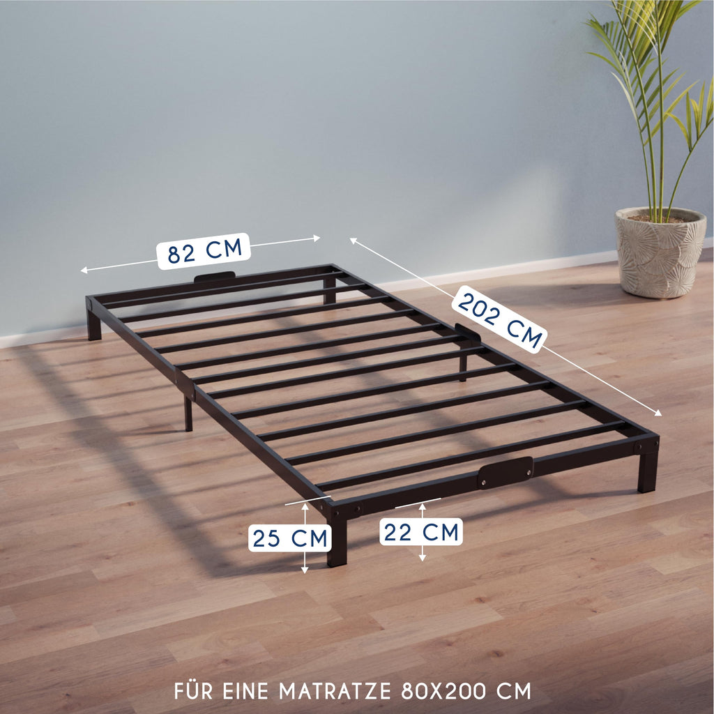 Dreamzie Bett 200x200 mit Lattenrost aus Metall