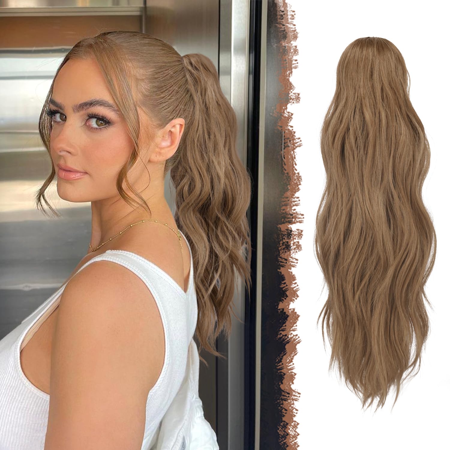 Pferdeschwanz mit Clip 50 cm