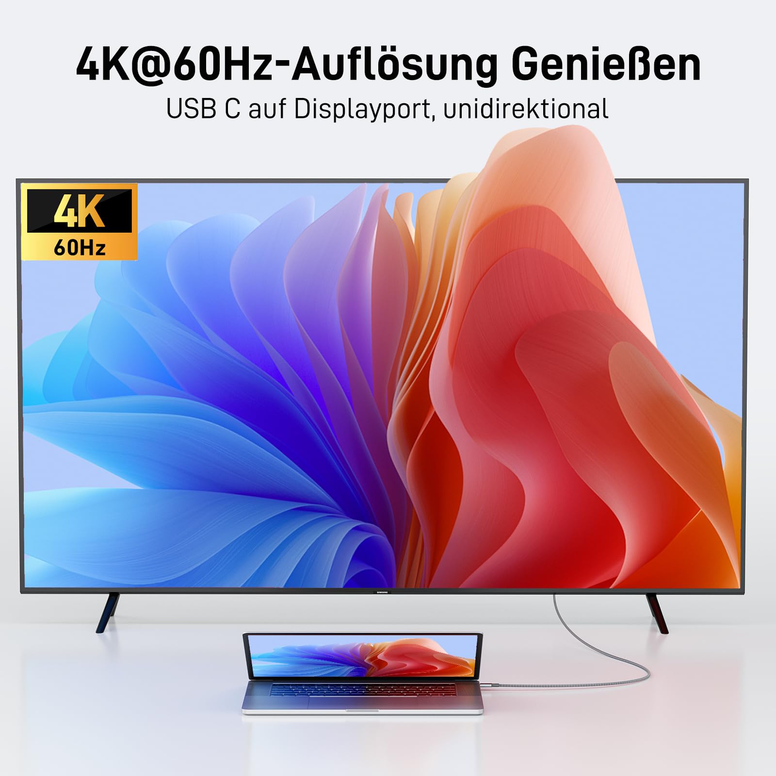 Кабел Acer USB C към DisplayPort 4K@60Hz и 2K@144Hz