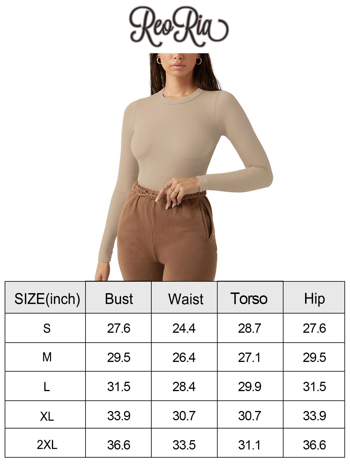 REORIA Damen-Einteiler mit Rundhalsausschnitt