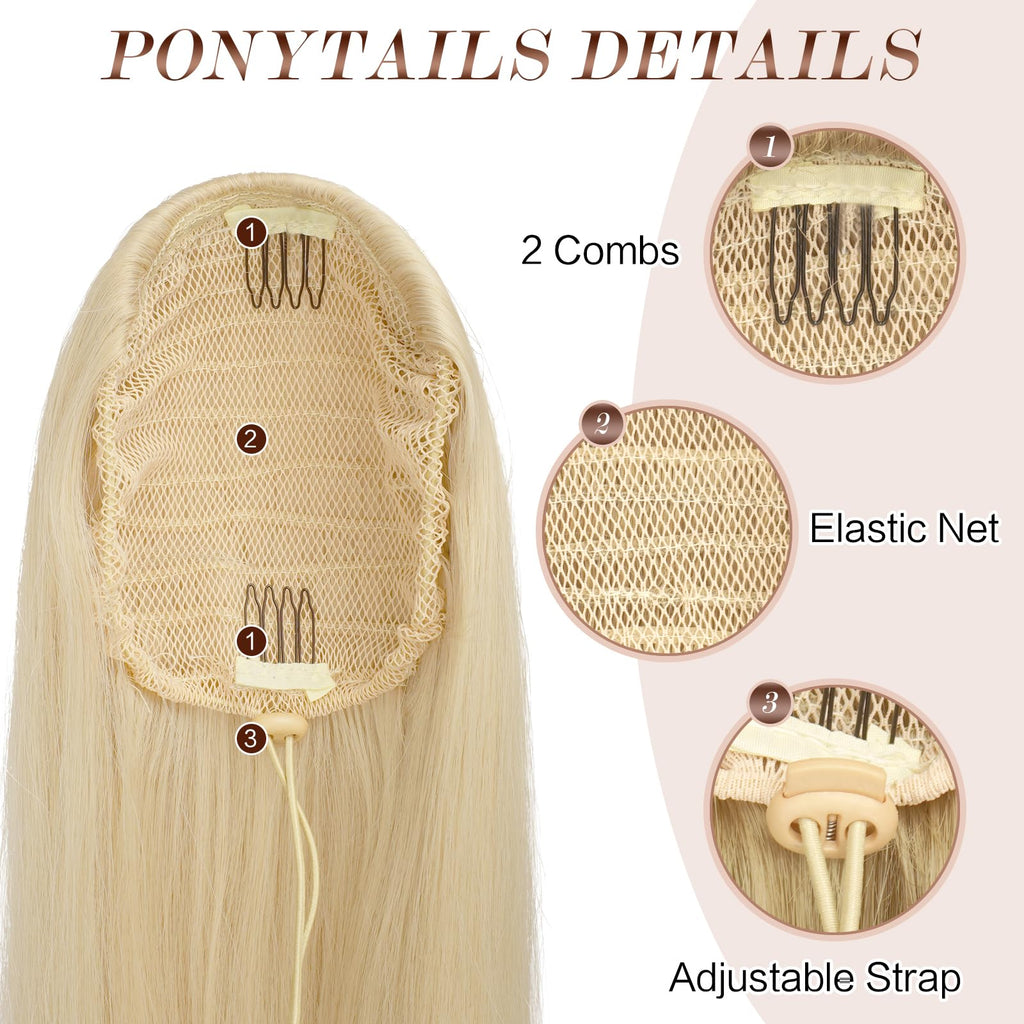 Pferdeschwanzverlängerungen mit Zugband 60cm