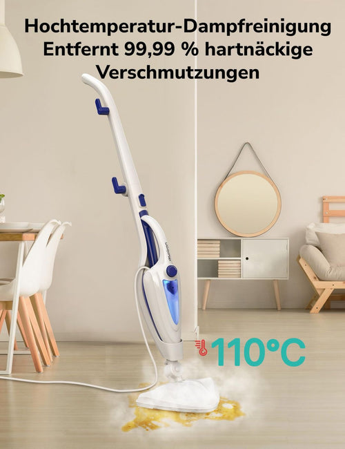 12-in-1 Dampfreiniger mit Handgerät und Dampfmopp, 1500 W