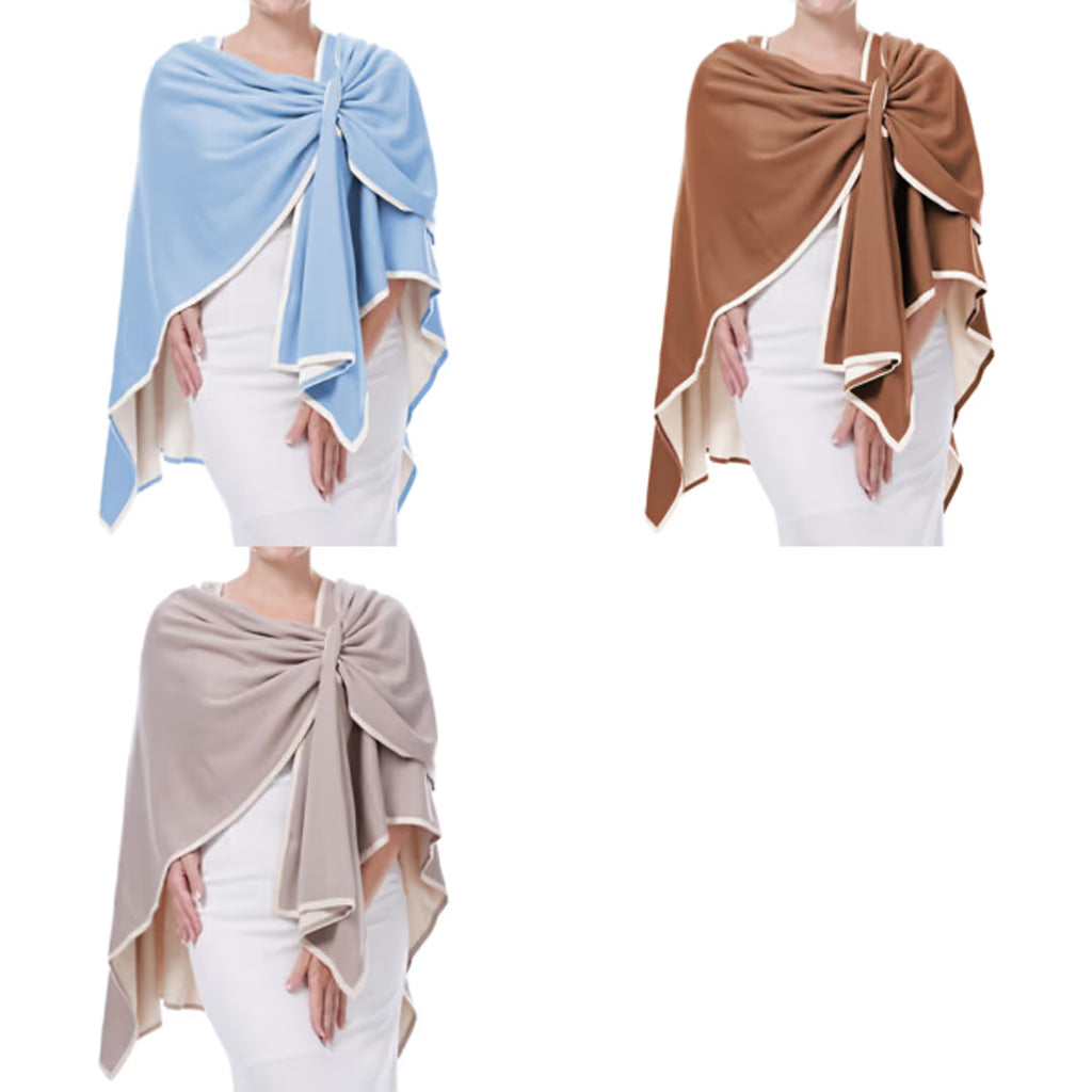 Poncho mit Cashmere-Gefühl