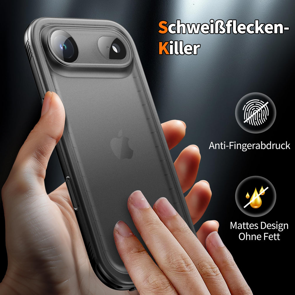 iPhone Air Hülle Military Grade – Wasserdicht, Stossfest, Schwarz