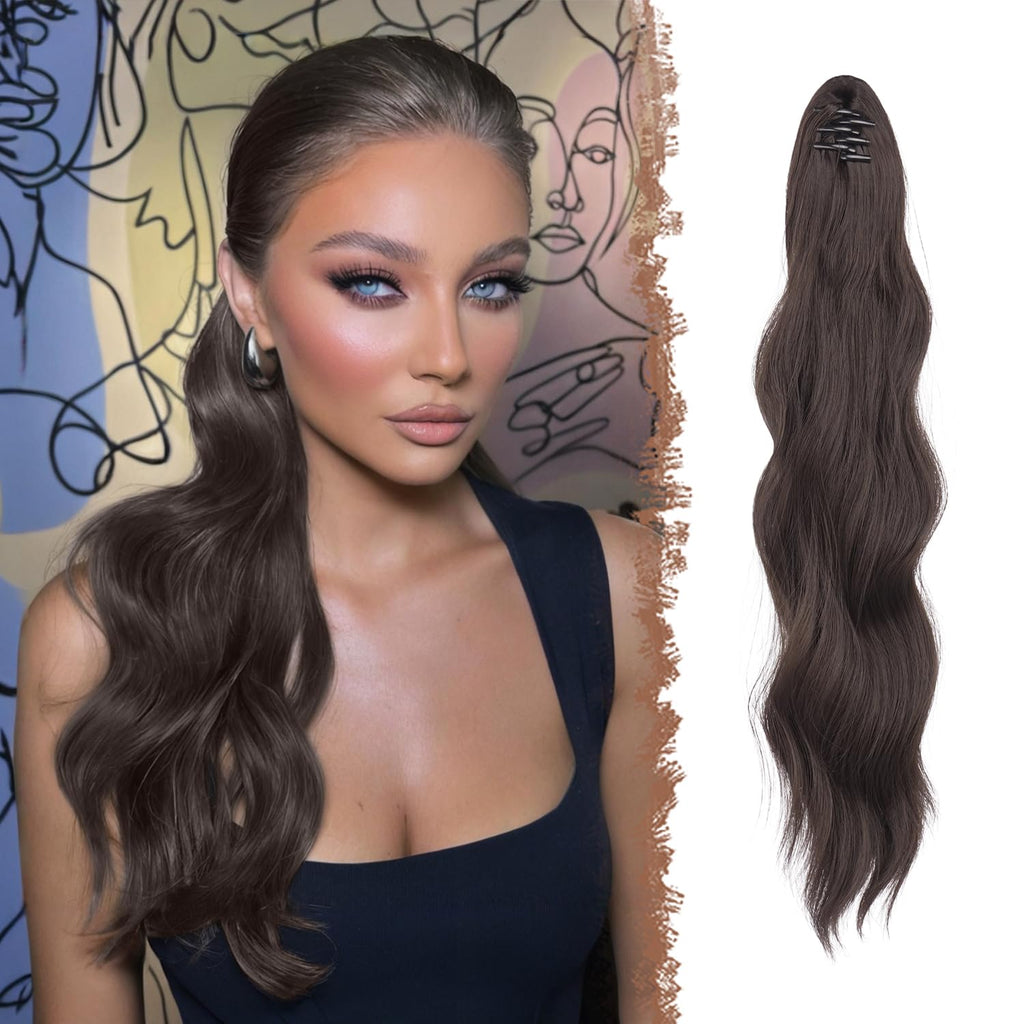 Welliges Pferdeschwanz Extensions - 50cm