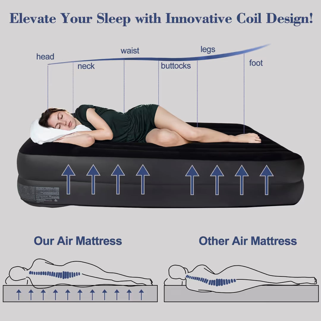 Самонадуваем матрак с размер „queen size“, 203 x 152 x 46 см