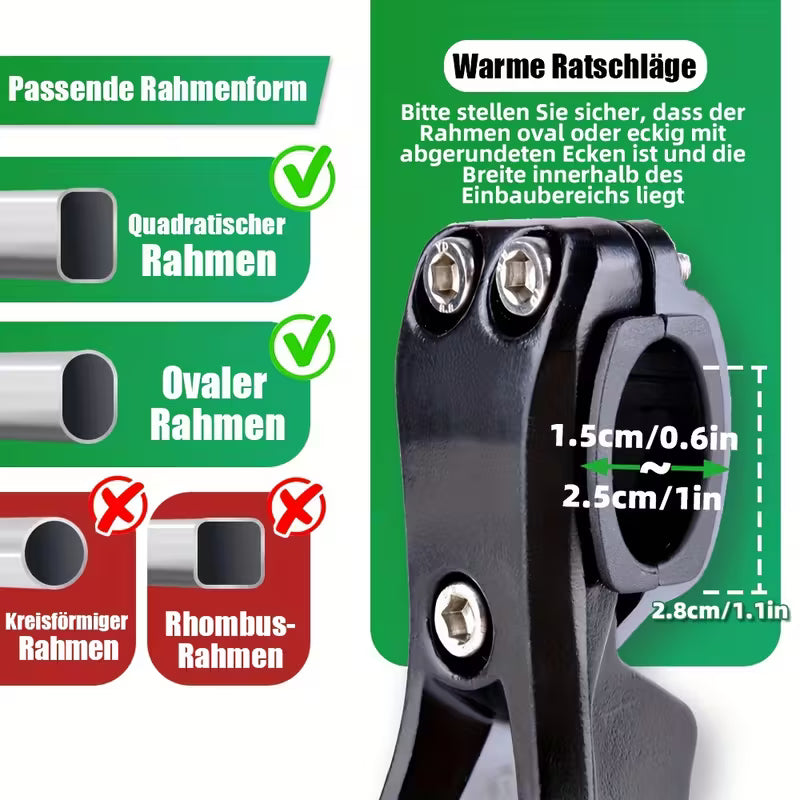 RBRL Fahrradständer – 24-29 Zoll, Aluminiumlegierung, Höhenverstellbar, Rutschfest