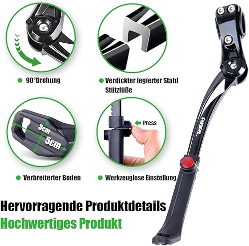 rbrl fahrradständer RBRL Verstellbarer Fahrradstaender 18mm Lochabstand Aluminiumlegierung 24-29 Zoll MTB E-Bike – widim.de