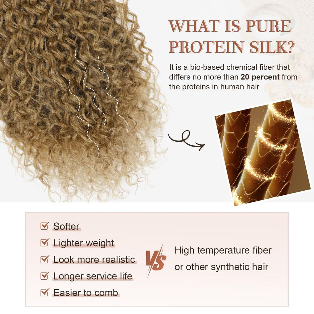 Clip-in Haarverlängerungen 100% Reines Proteinseide