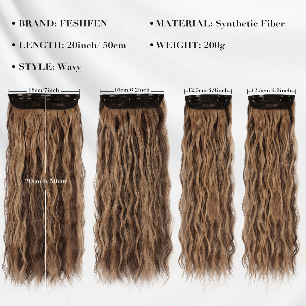 Clip-in-Extensions, 4 Stück, 50 cm