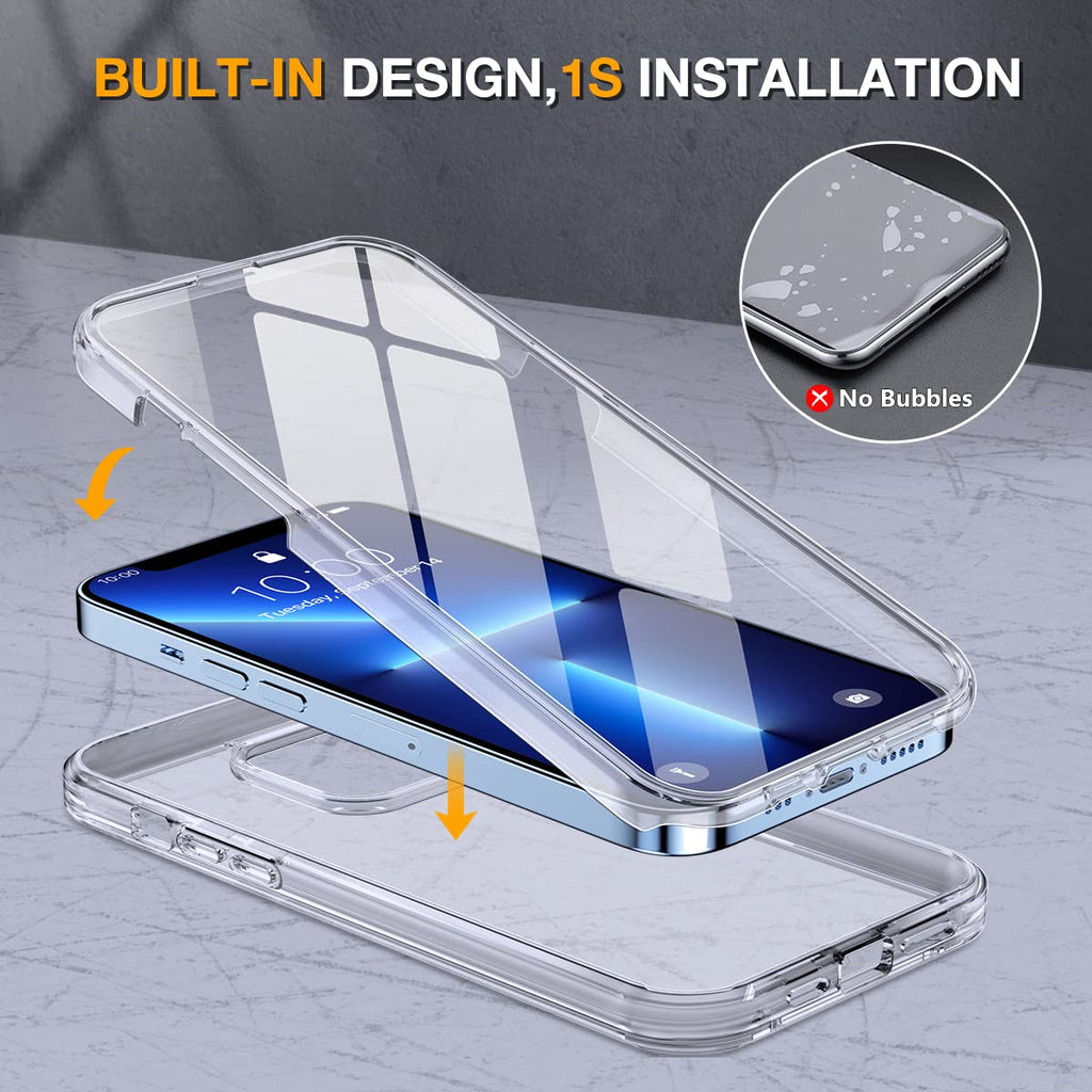 360-Grad-Hülle – iPhone 13 Pro Max, Displayschutzfolie, Transparent