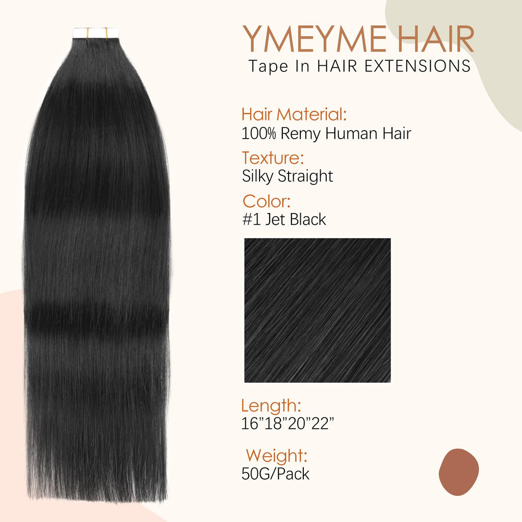 Echthaar Haarverlängerungen 50cm Dunkelbraun