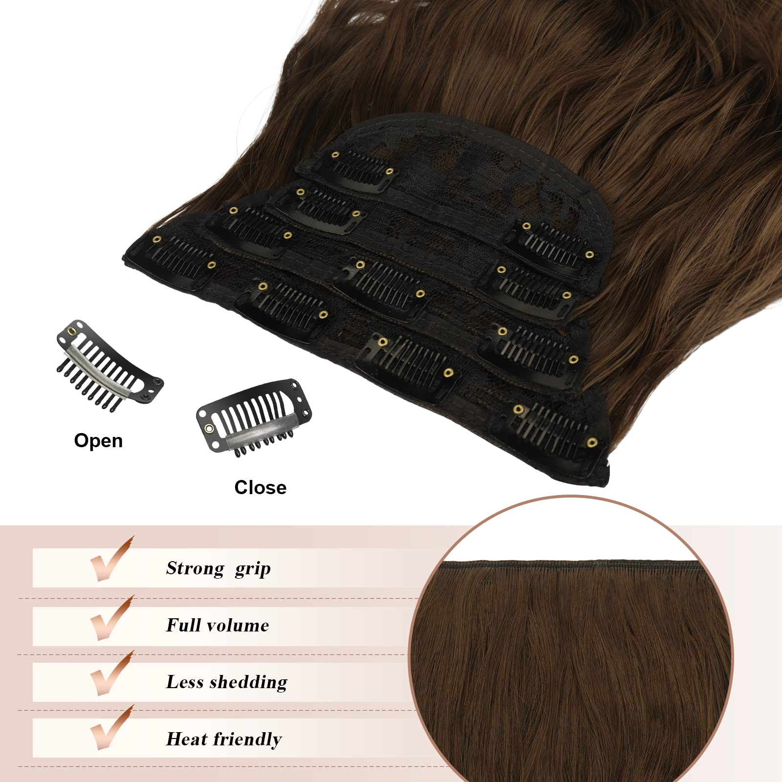 Clip-in Haarverlängerungen 50cm