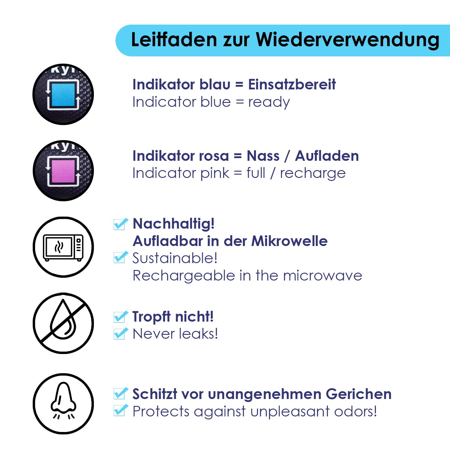 Luftentfeuchter Auto 1000g – Silica Gel wiederverwendbar gegen beschlagene Scheiben