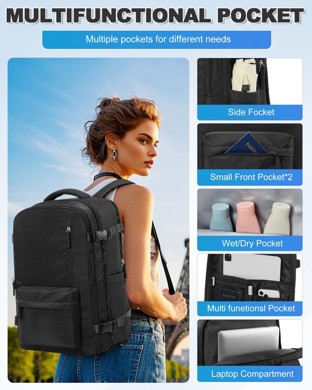 Reiserucksack Vakuumkompression