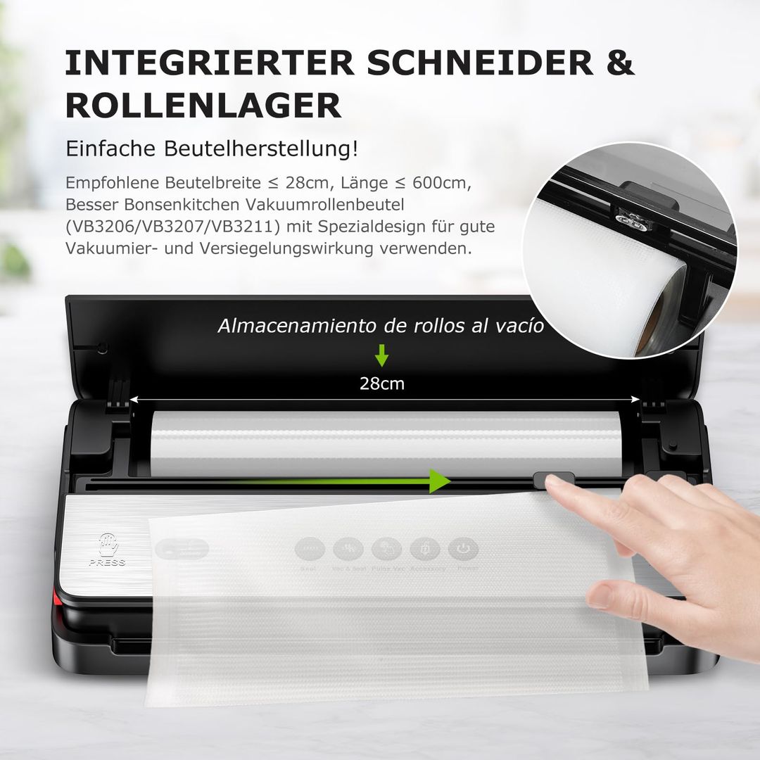 Vakuumierer mit Schneidevorrichtung