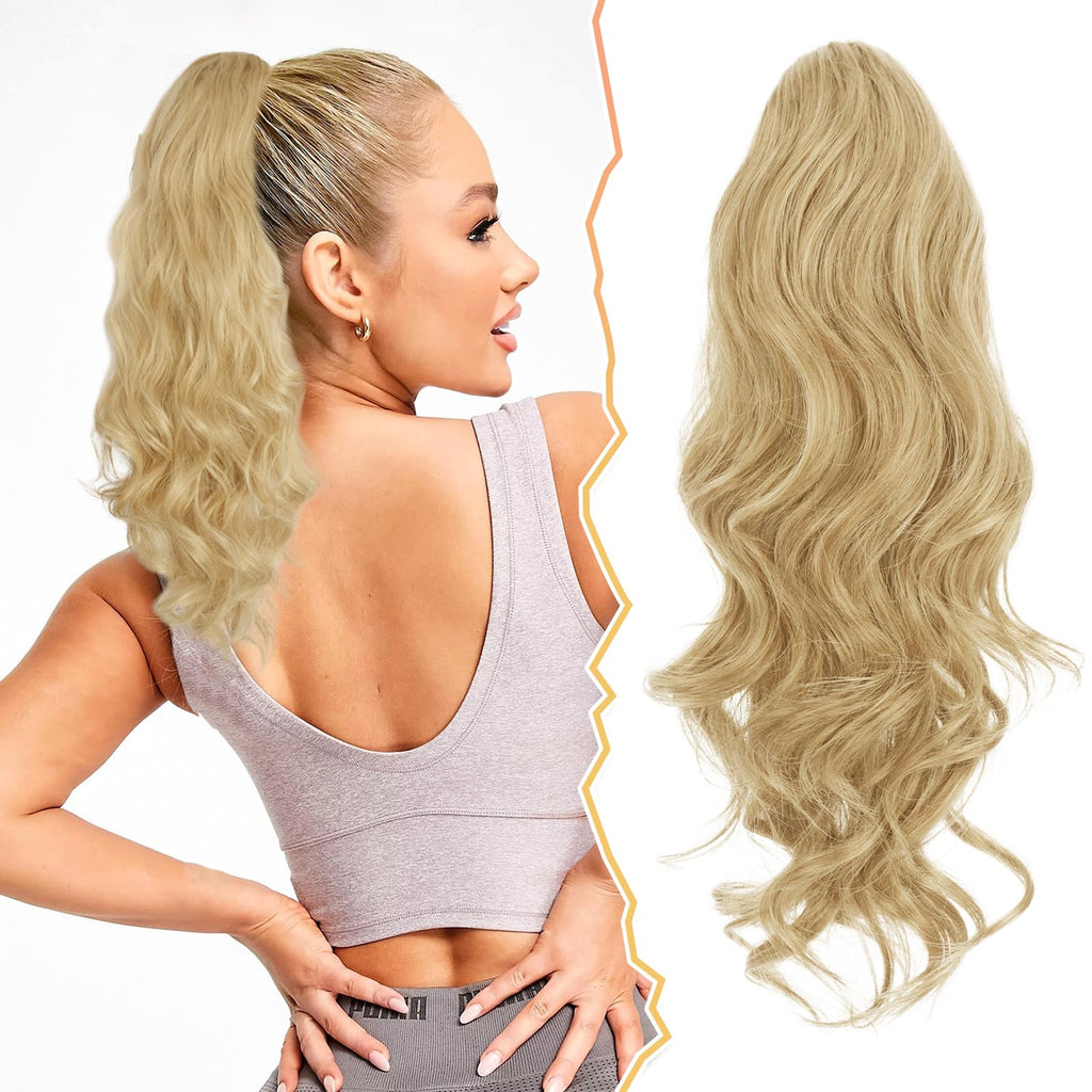 Lockige Zopf-Haarverlängerung– 40 cm