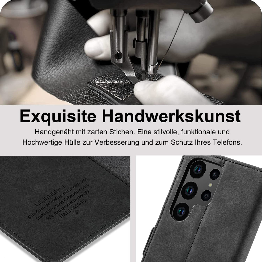 Leder Handyhülle für Samsung Galaxy S23 Ultra