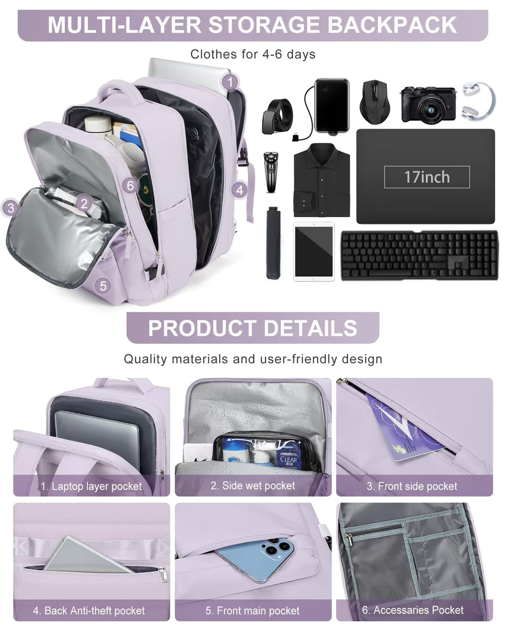 Vakuum Rucksack Gepäck