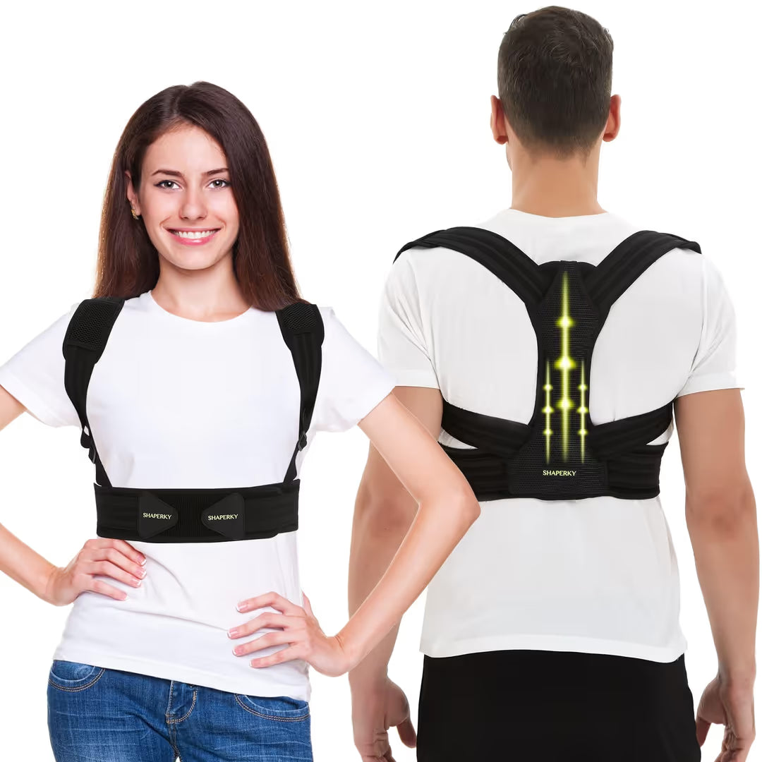 Haltungskorrektur Rückengurt – Verstellbar, S/M und L/XL, Linderung von Rückenschmerzen