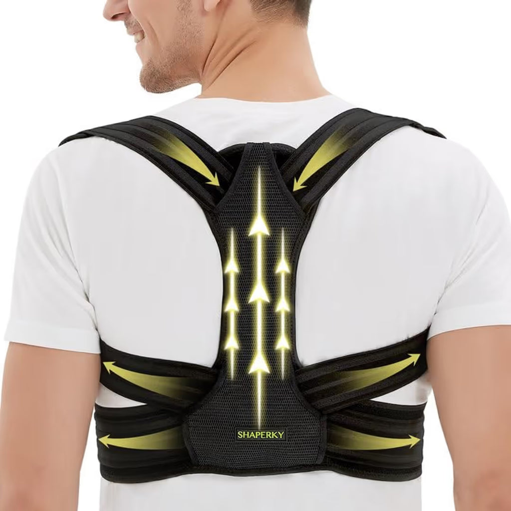 Haltungskorrektur Rückengurt – Verstellbar, S/M und L/XL, Linderung von Rückenschmerzen