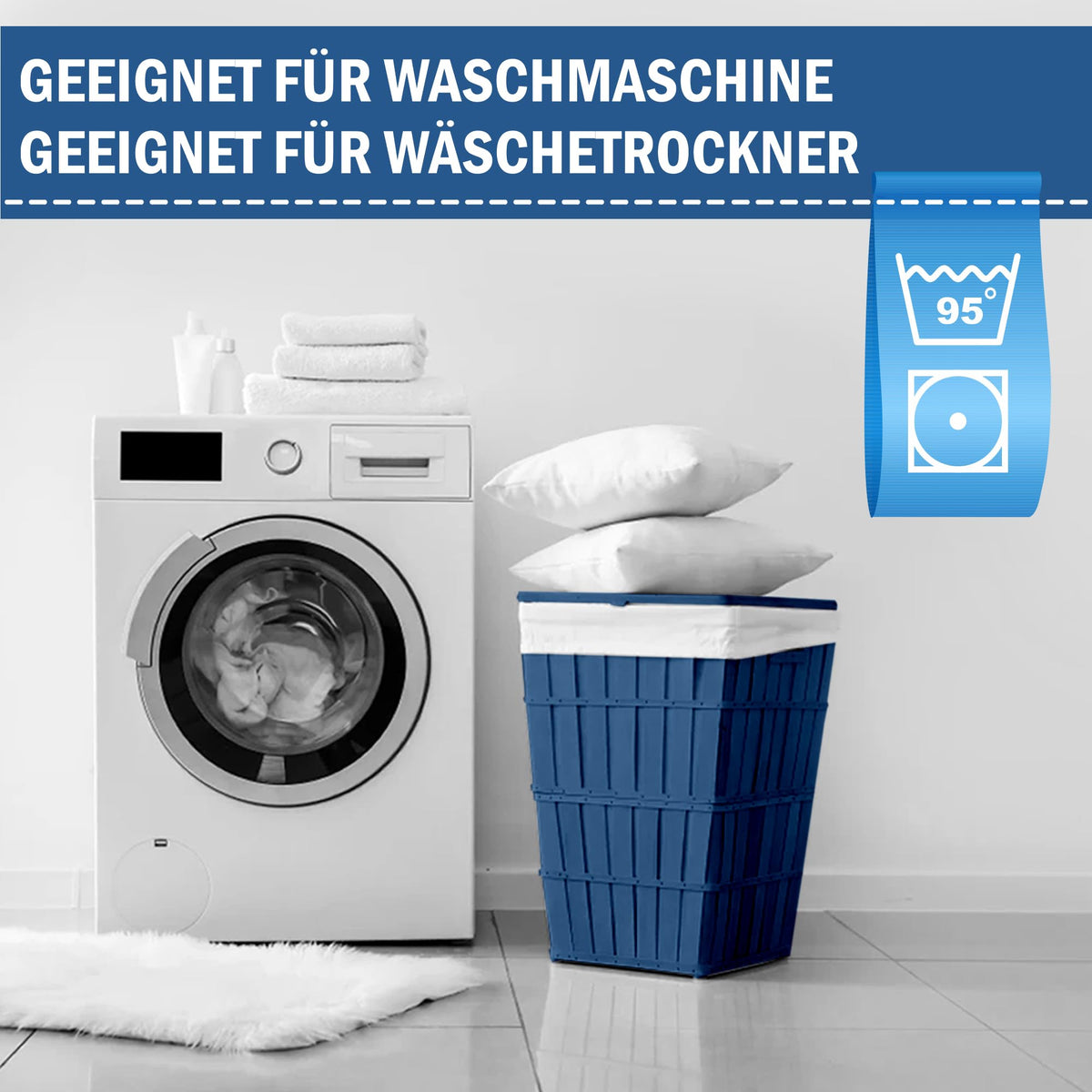 FAM Home Kopfkissen 80 x 80 cm im 2er-Set