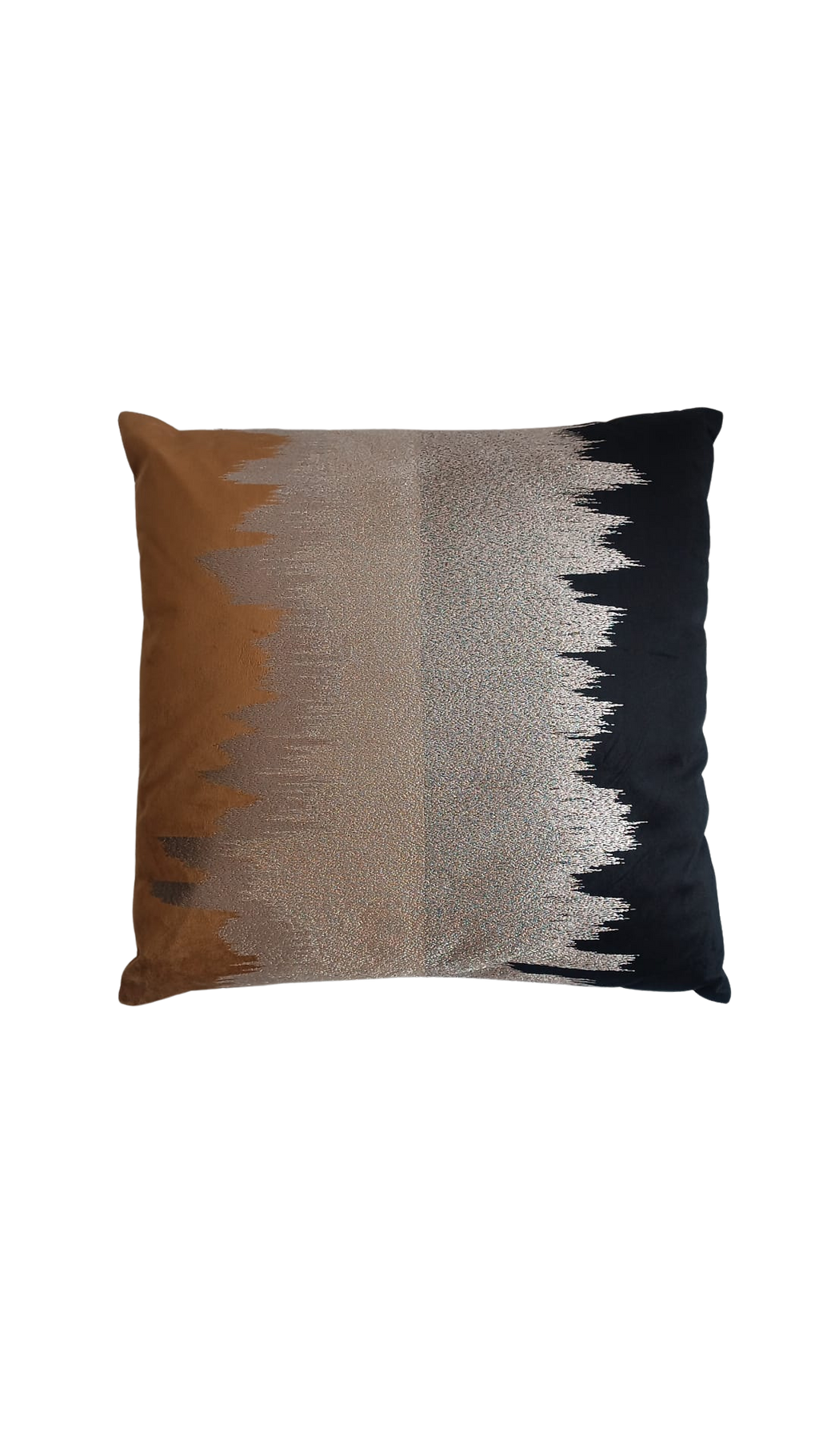 Dekokissen Velvet Silber Gold 50 x 50 cm